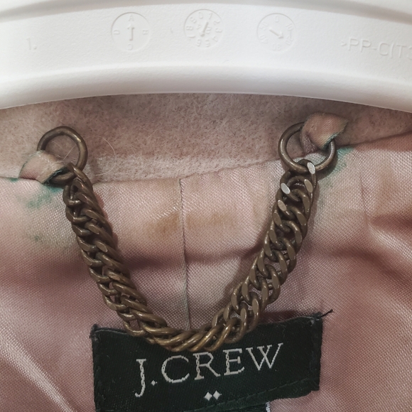 J. Crew Wool Blend Tan City Coat Size 2 Academia Style - Picture 15 of 15